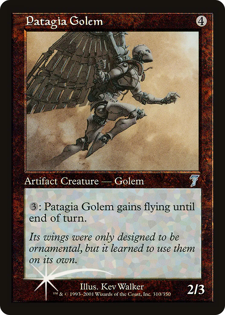 Golem à patagia — Seventh Edition — Magic: The Gathering
