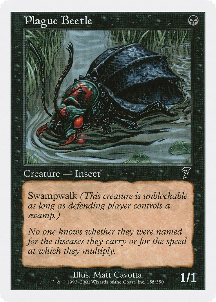 Scarabée de la Peste — Seventh Edition — Magic: The Gathering