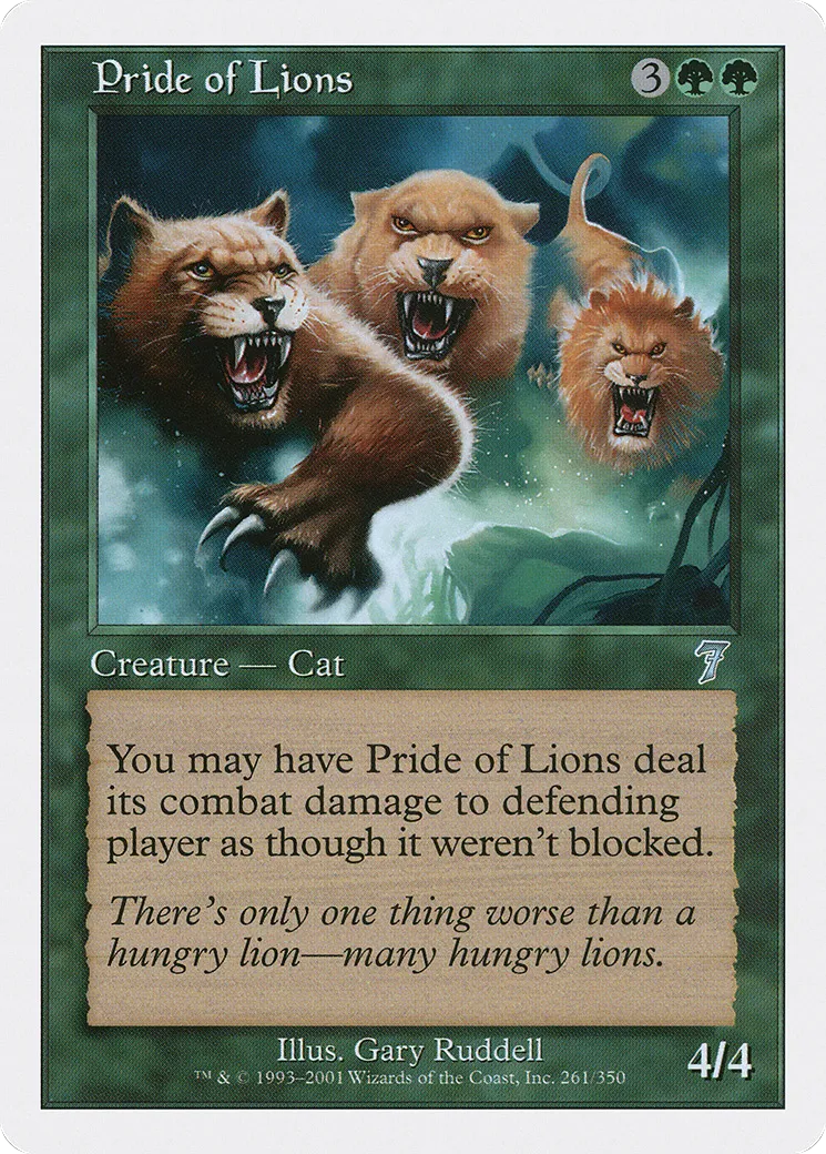 Bande de lions — Seventh Edition — Magic: The Gathering