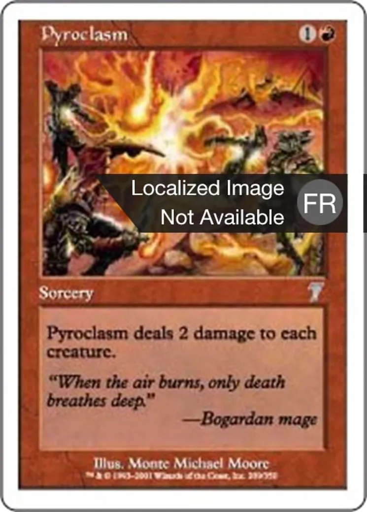 Pyroclasme — Seventh Edition — Magic: The Gathering