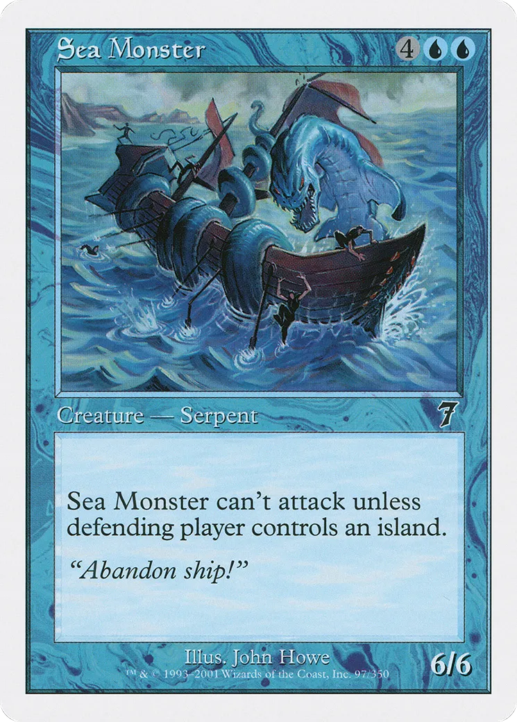 Sea Monster — Seventh Edition — Magic: The Gathering