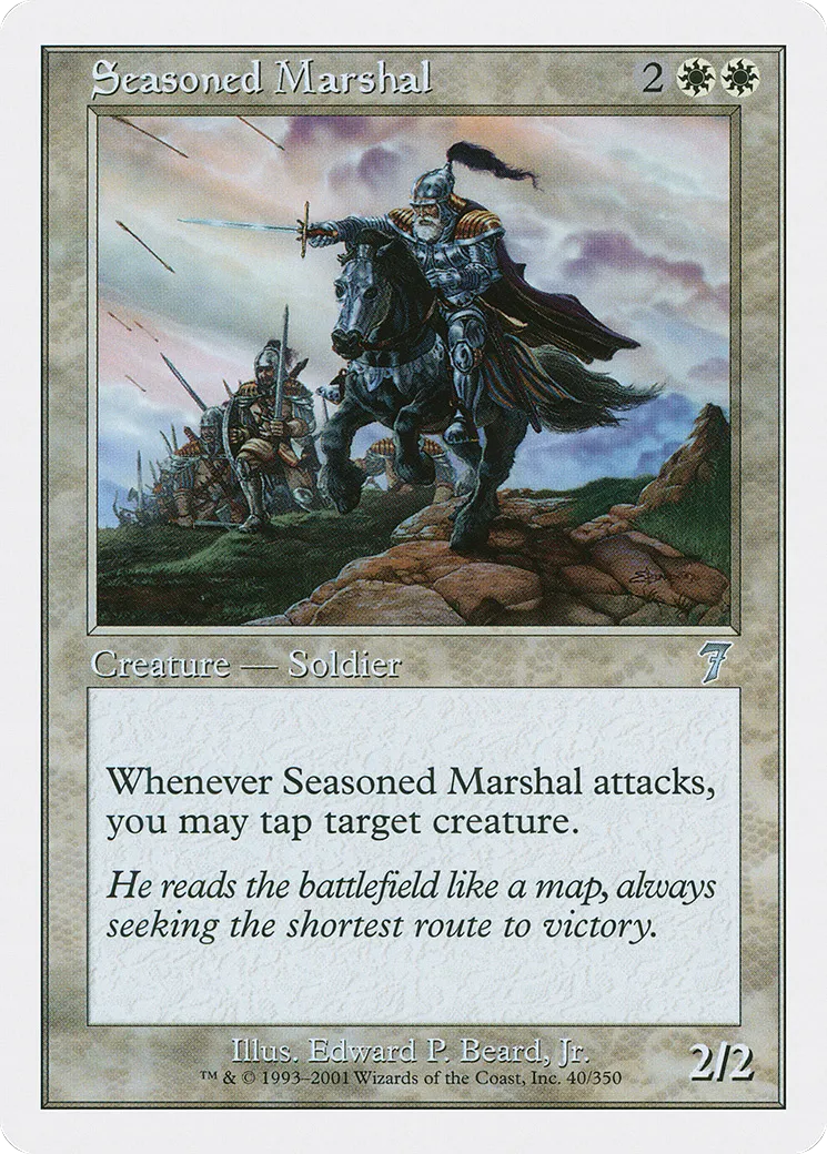 Seasoned Marshal — Seventh Edition — Magic: The Gathering