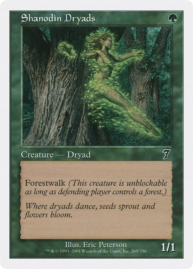 Shanodin Dryads — Seventh Edition — Magic: The Gathering