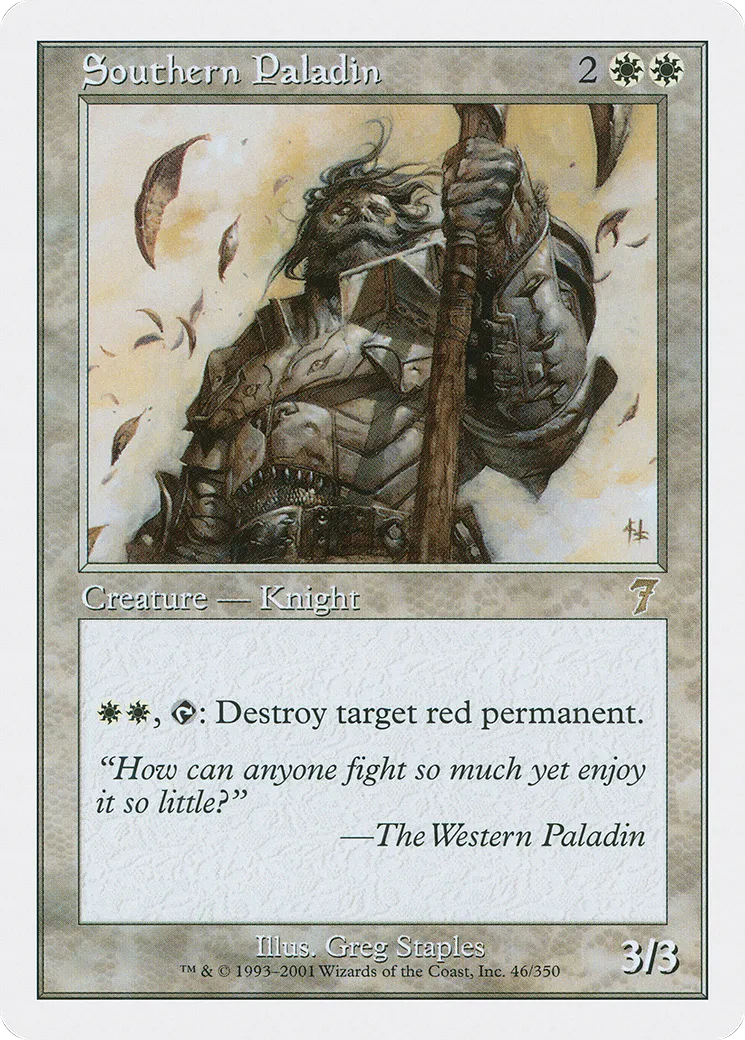 Southern Paladin — Seventh Edition — Magic: The Gathering