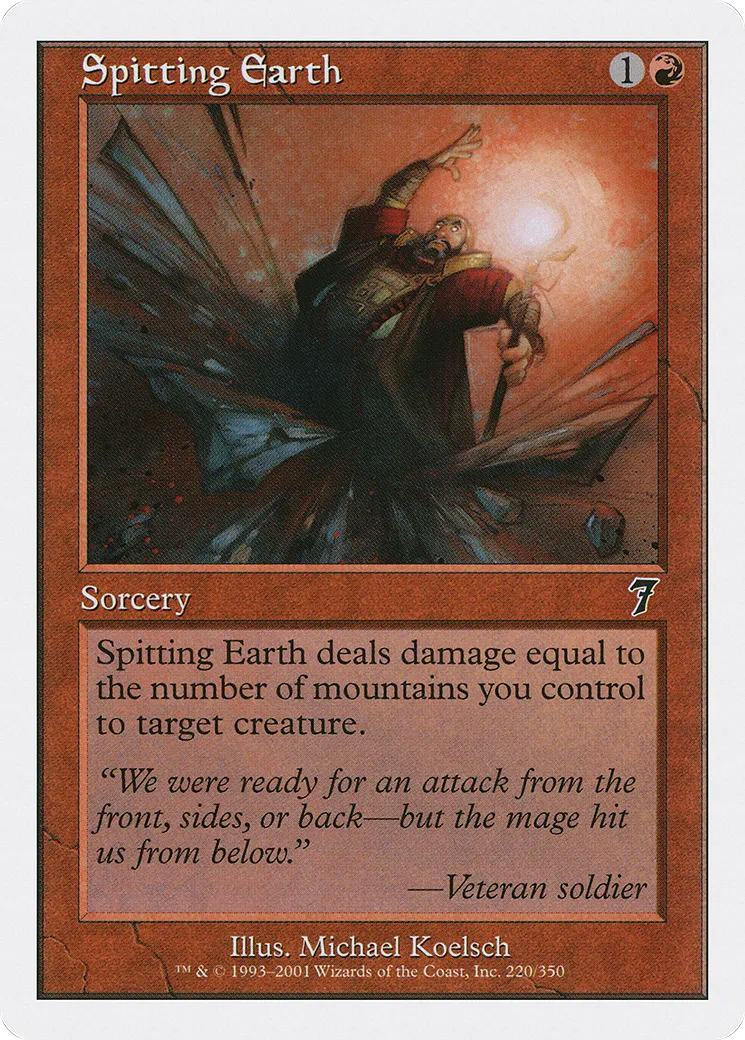 Expectoration tellurique — Seventh Edition — Magic: The Gathering