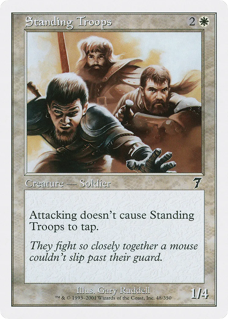 Standing Troops — Seventh Edition — Magic: The Gathering