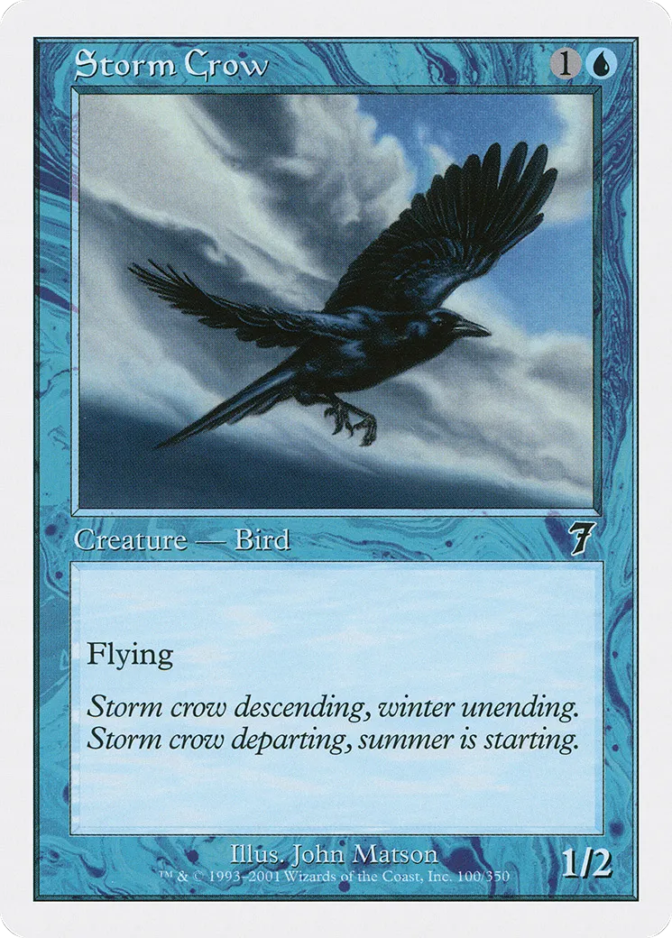 Storm Crow — Seventh Edition — Magic: The Gathering