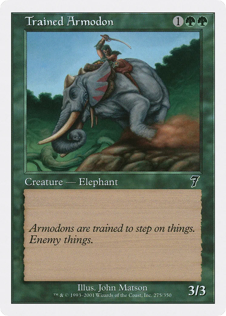 Armodon dressé — Seventh Edition — Magic: The Gathering