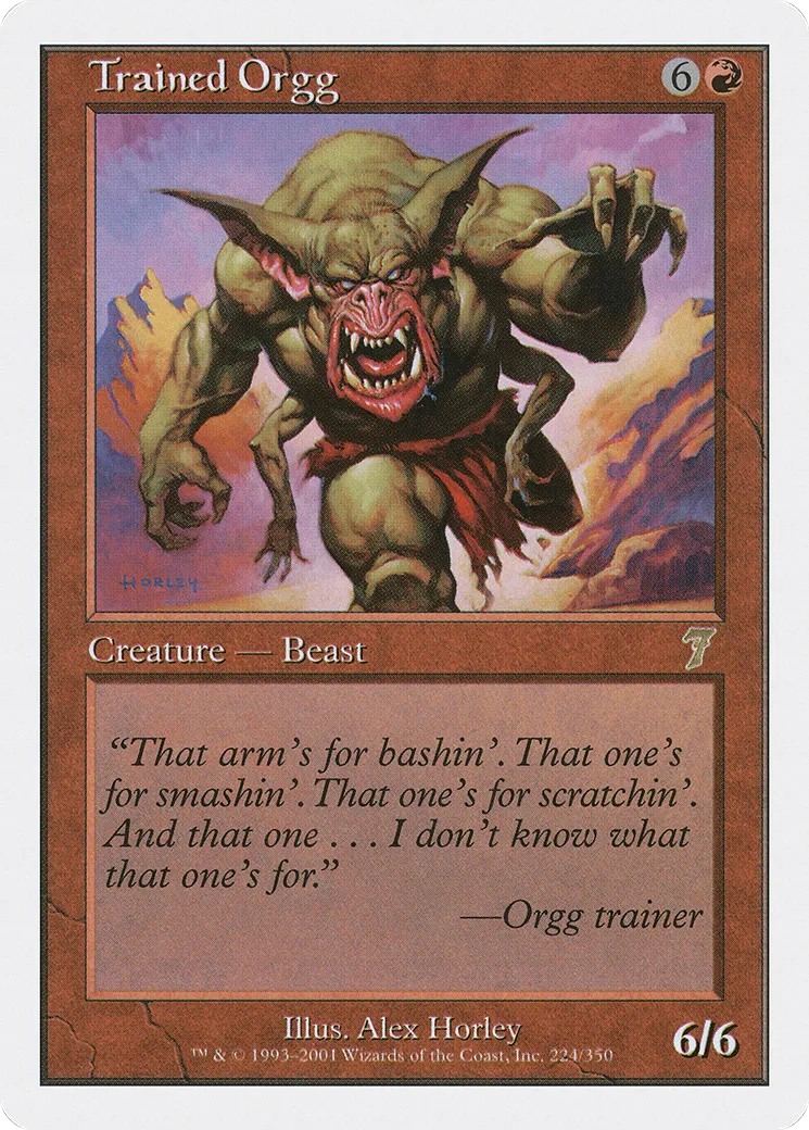 Orgg dressé — Seventh Edition — Magic: The Gathering