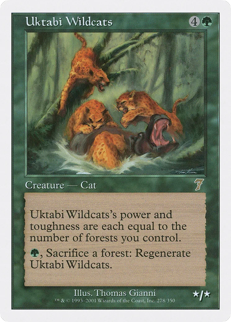 Chats sauvages de l'Ouktabi — Seventh Edition — Magic: The Gathering