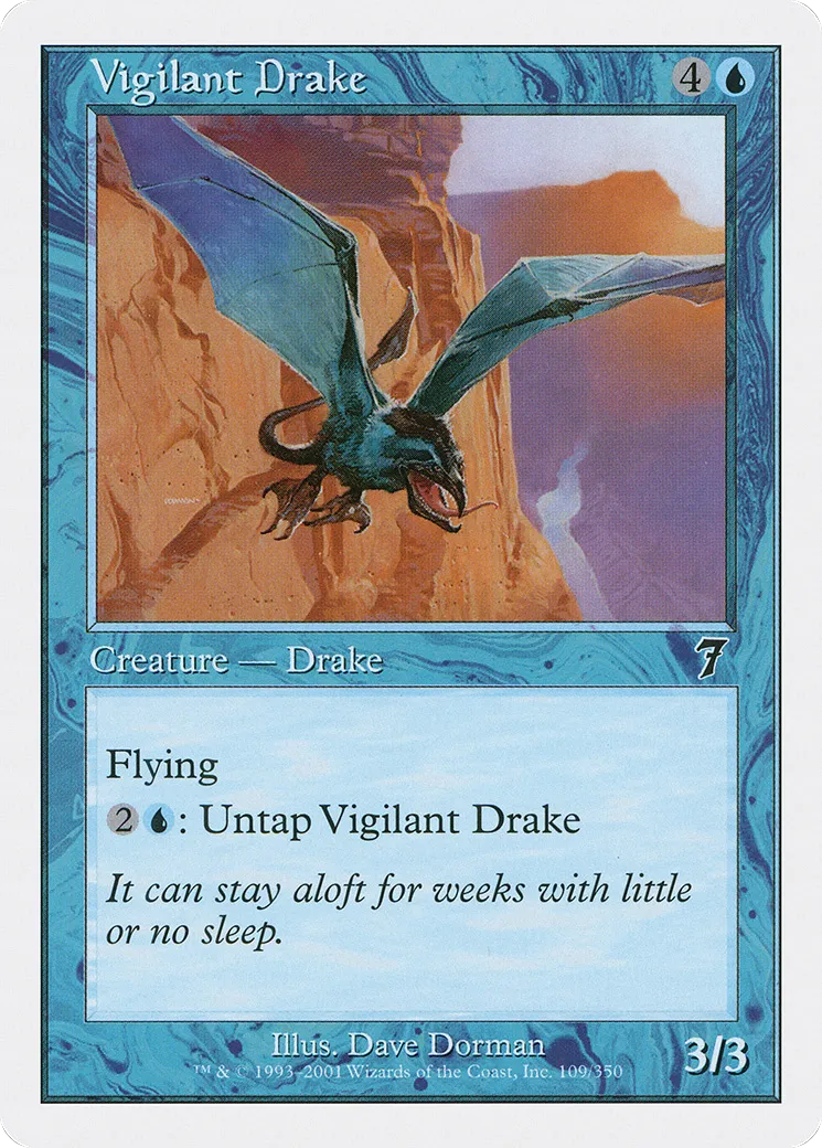 Vigilant Drake — Seventh Edition — Magic: The Gathering
