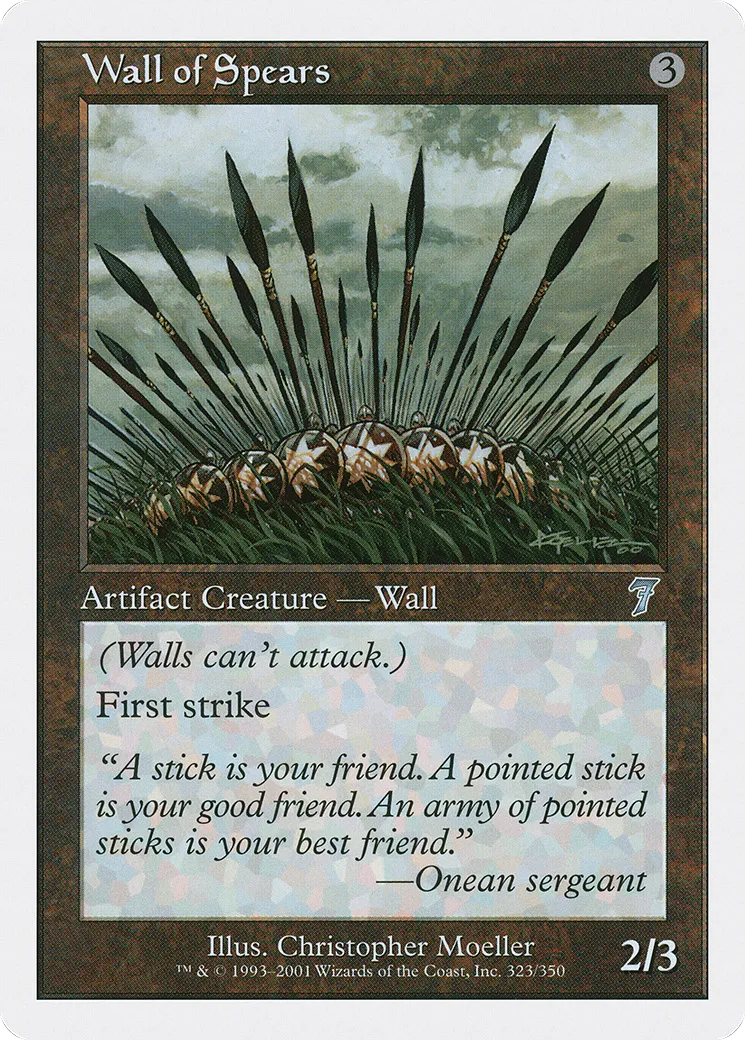 Mur de lances — Seventh Edition — Magic: The Gathering