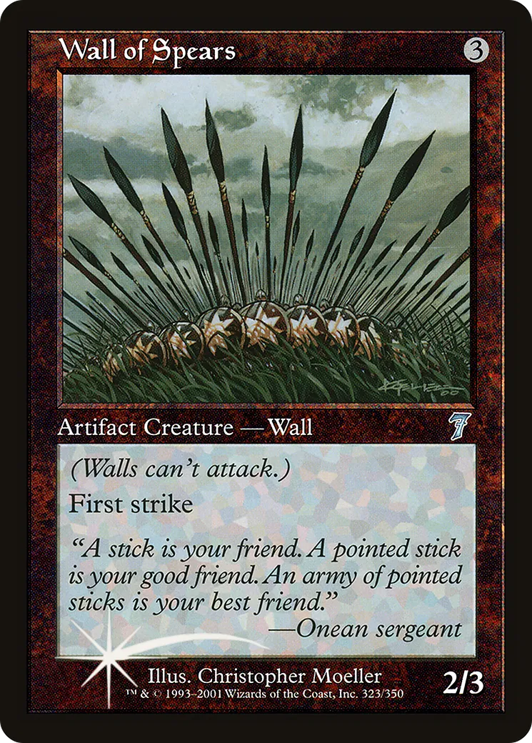 Wall of Spears — Seventh Edition — Magic: The Gathering