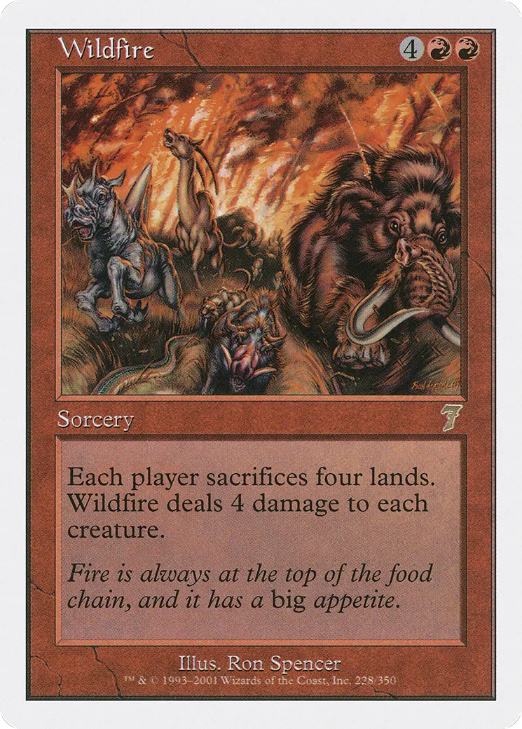 Feu dévastateur — Seventh Edition — Magic: The Gathering