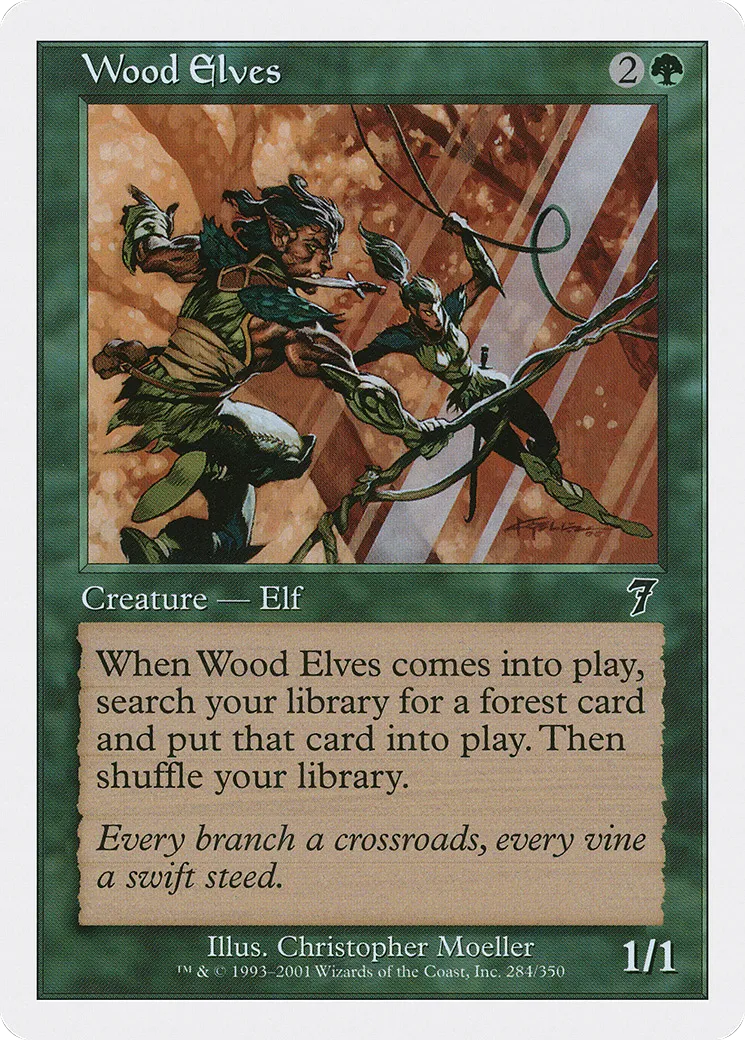 Wood Elves — Seventh Edition — Magic: The Gathering