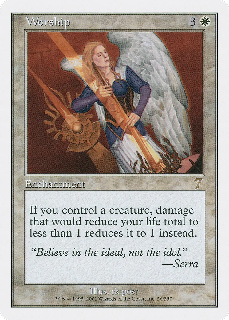 Worship — Seventh Edition — Magic: The Gathering