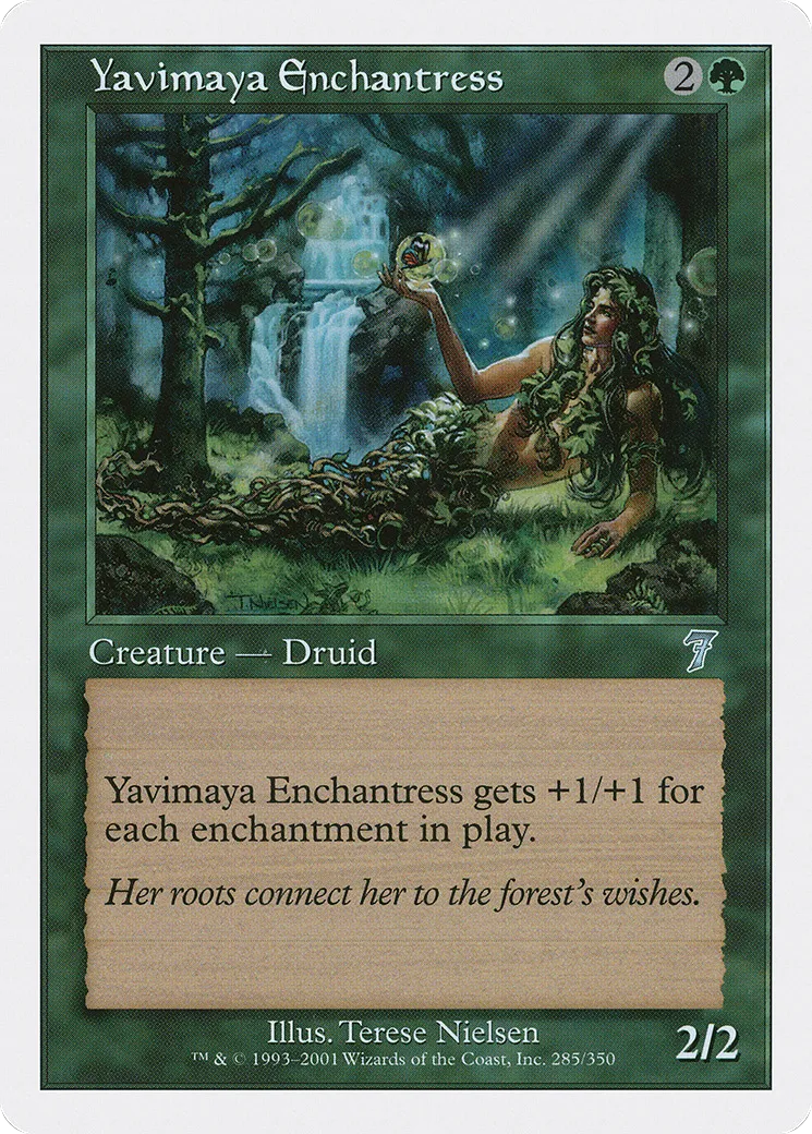 Yavimaya Enchantress — Seventh Edition — Magic: The Gathering