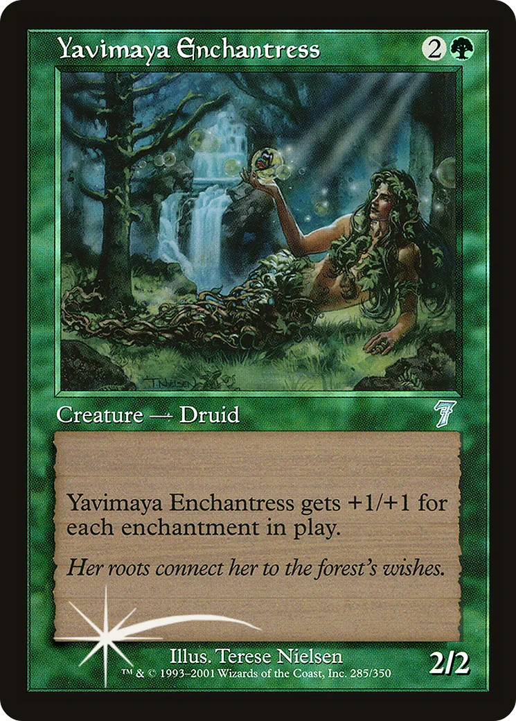 Yavimaya Enchantress — Seventh Edition — Magic: The Gathering