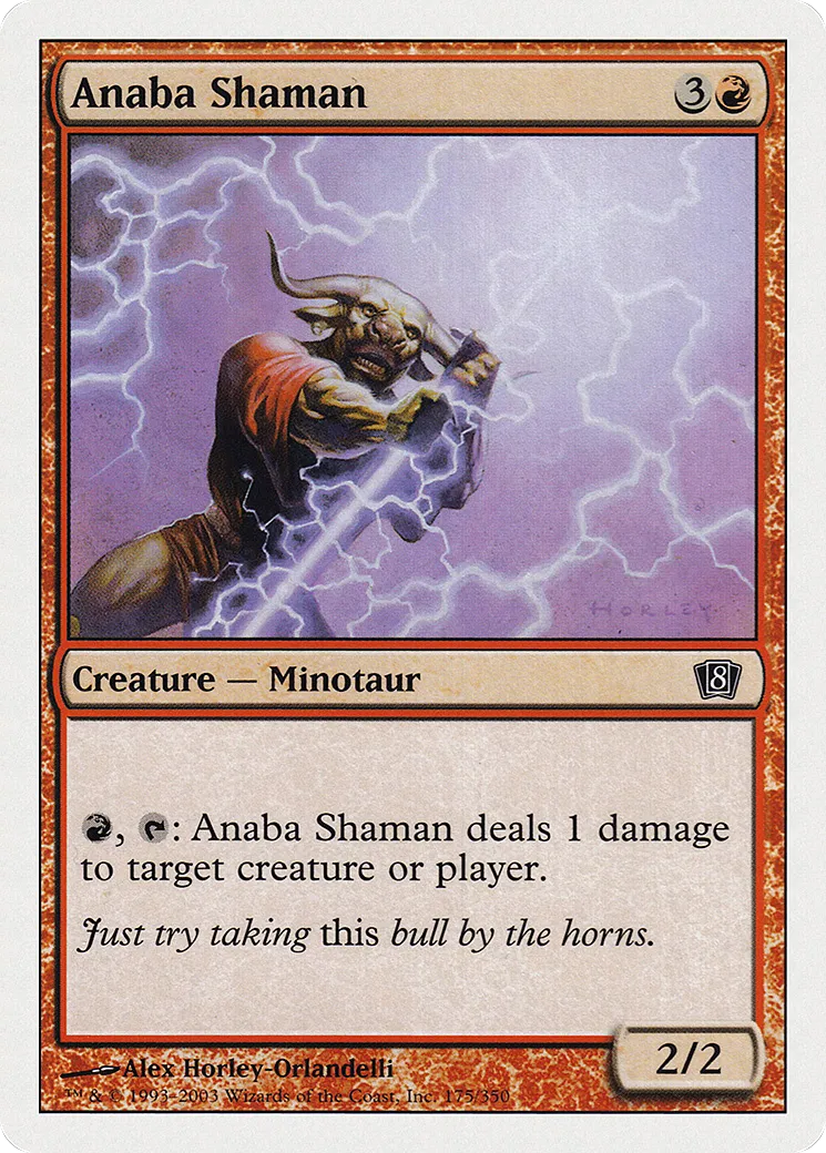 Anaba Shaman — Eighth Edition — Magic: The Gathering