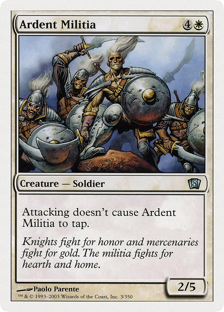 Milice ardente — Eighth Edition — Magic: The Gathering