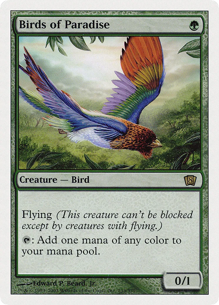 Oiseaux de paradis — Eighth Edition — Magic: The Gathering