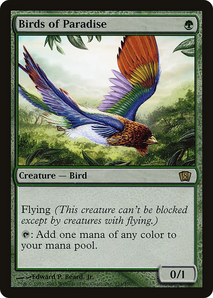 Birds of Paradise — Eighth Edition — Magic: The Gathering