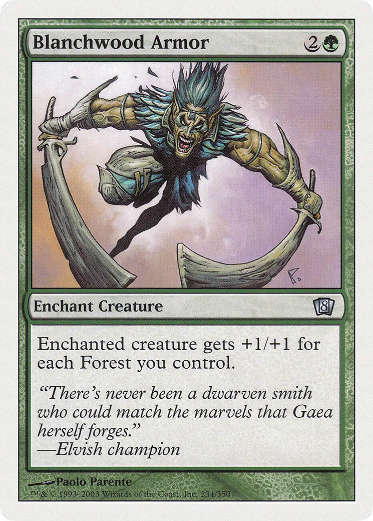 Armure de boisblanc — Eighth Edition — Magic: The Gathering