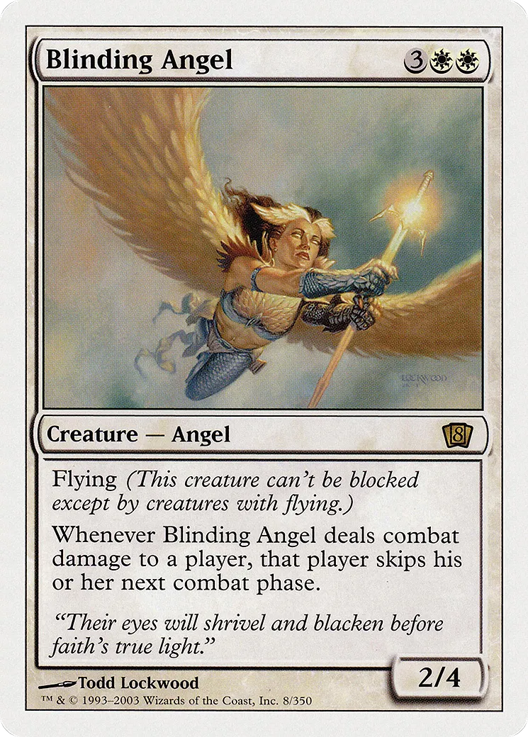 Blinding Angel — Eighth Edition — Magic: The Gathering