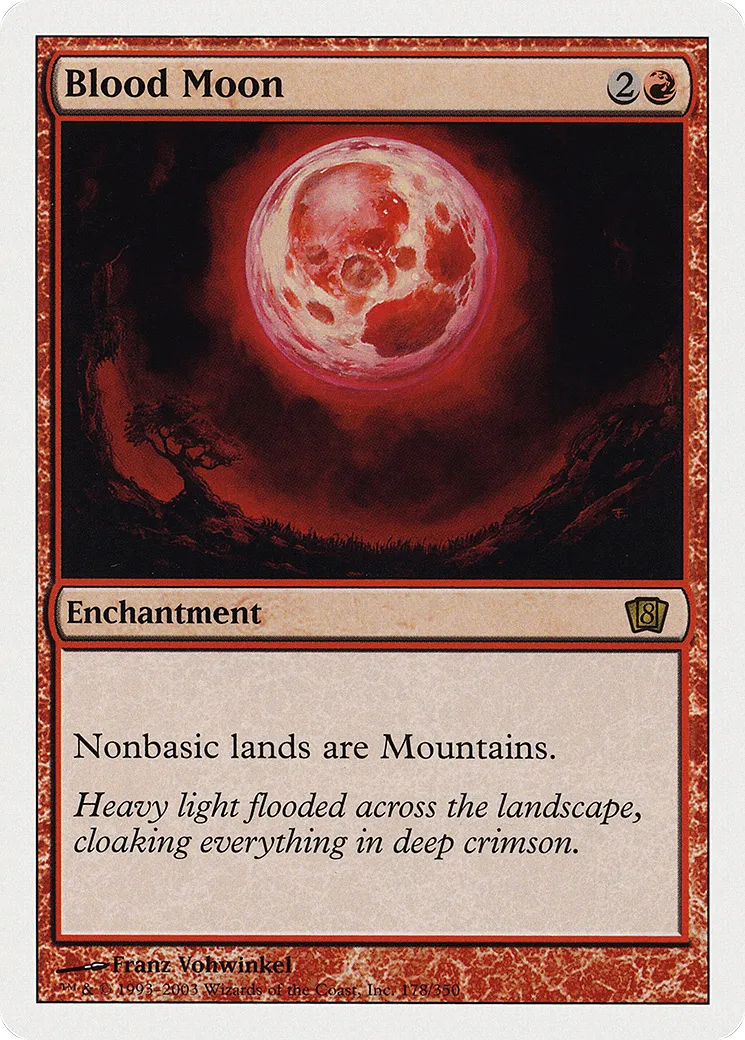 Blood Moon — Eighth Edition — Magic: The Gathering