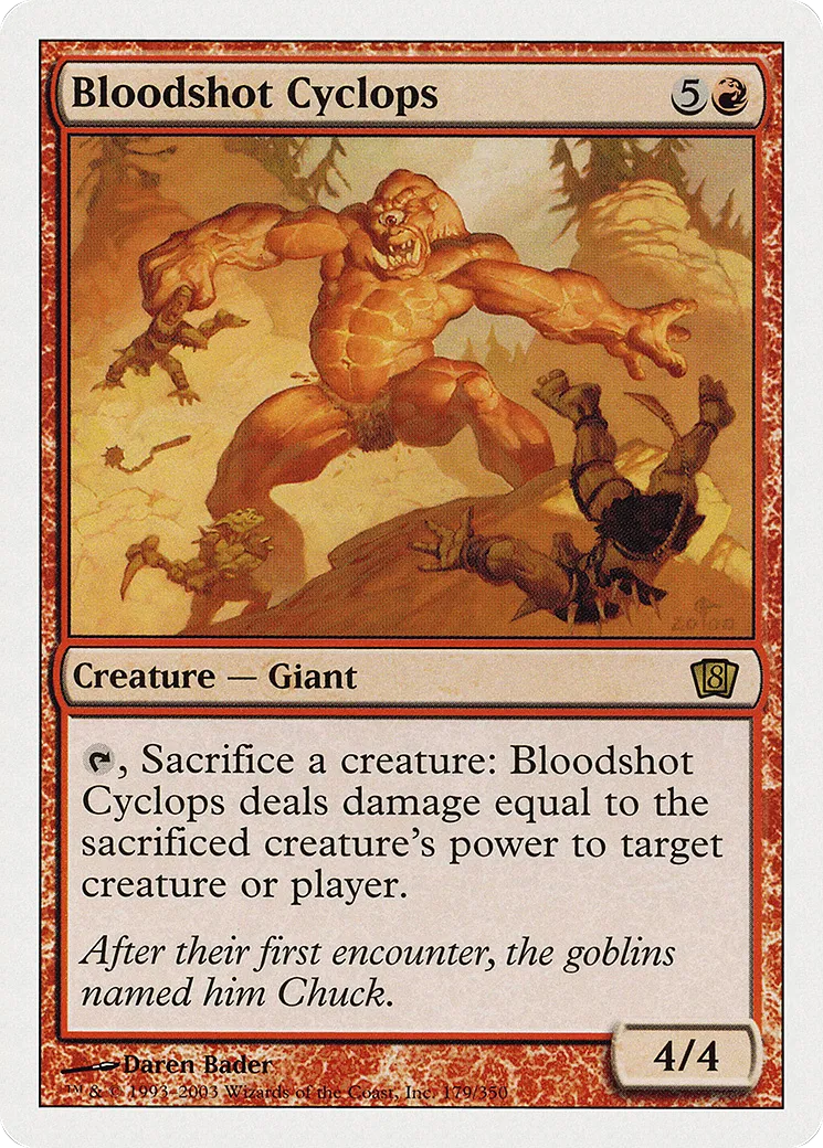 Cyclope sanguin — Eighth Edition — Magic: The Gathering