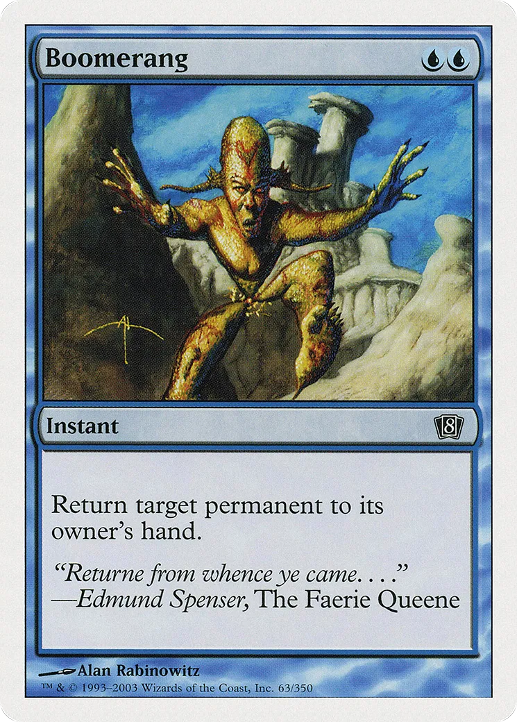 Boomerang — Eighth Edition — Magic: The Gathering
