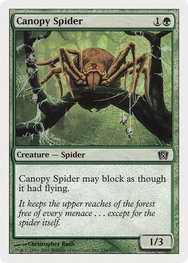 Canopy Spider — Eighth Edition — Magic: The Gathering