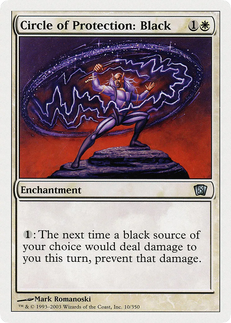 Circle of Protection: Black — Eighth Edition — Magic: The Gathering