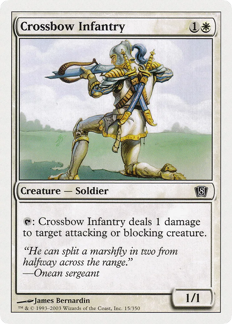 Crossbow Infantry — Eighth Edition — Magic: The Gathering