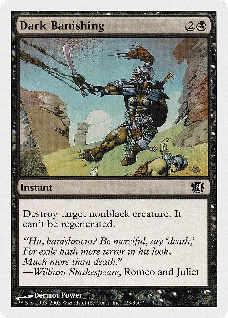 Dark Banishing — Eighth Edition — Magic: The Gathering