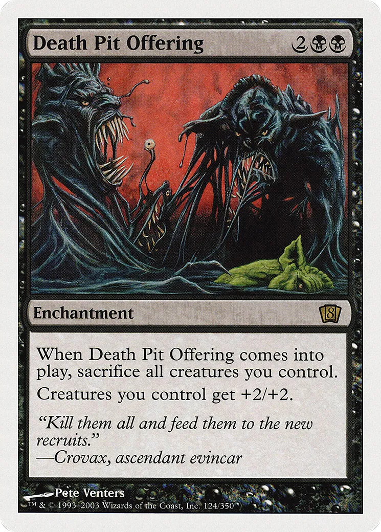 Offrande à la fosse de la Mort — Eighth Edition — Magic: The Gathering