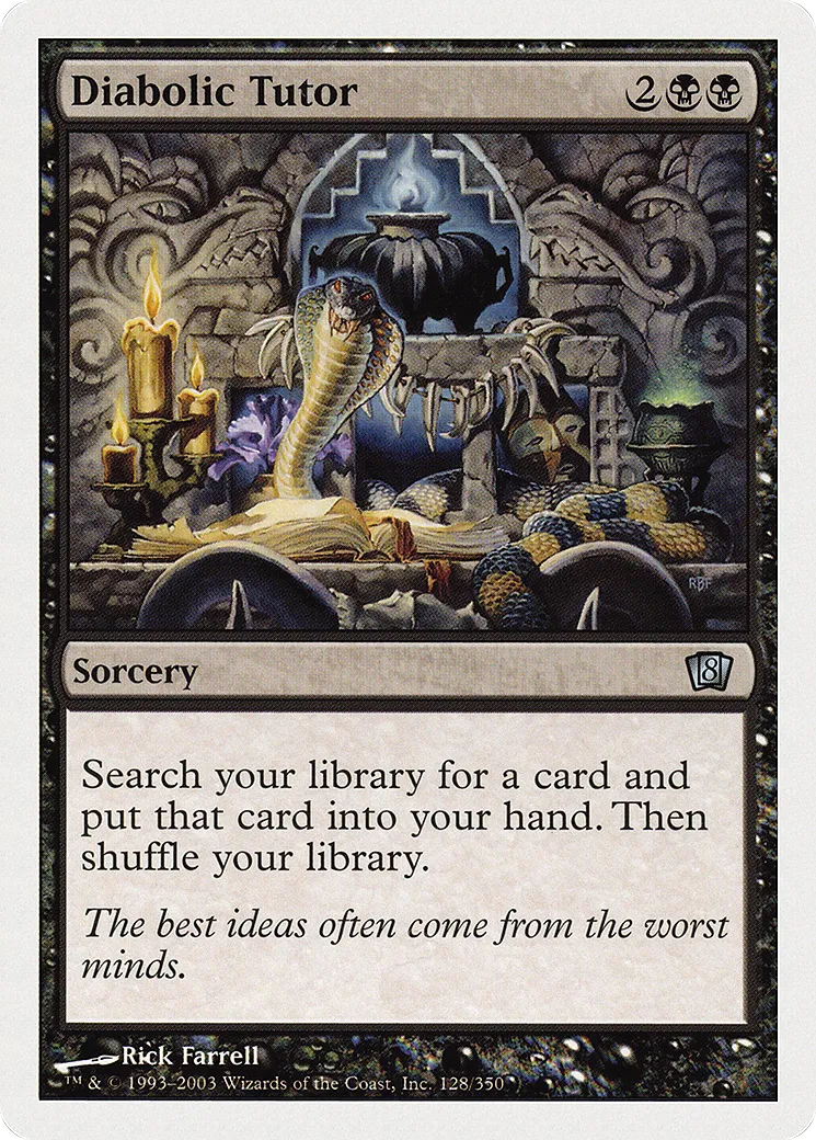 Diabolic Tutor — Eighth Edition — Magic: The Gathering
