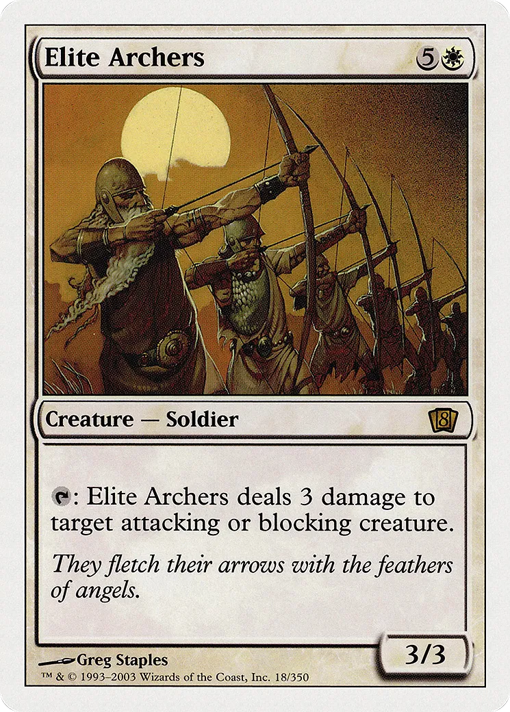 Elite Archers from Eighth Edition - Magic: The Gathering