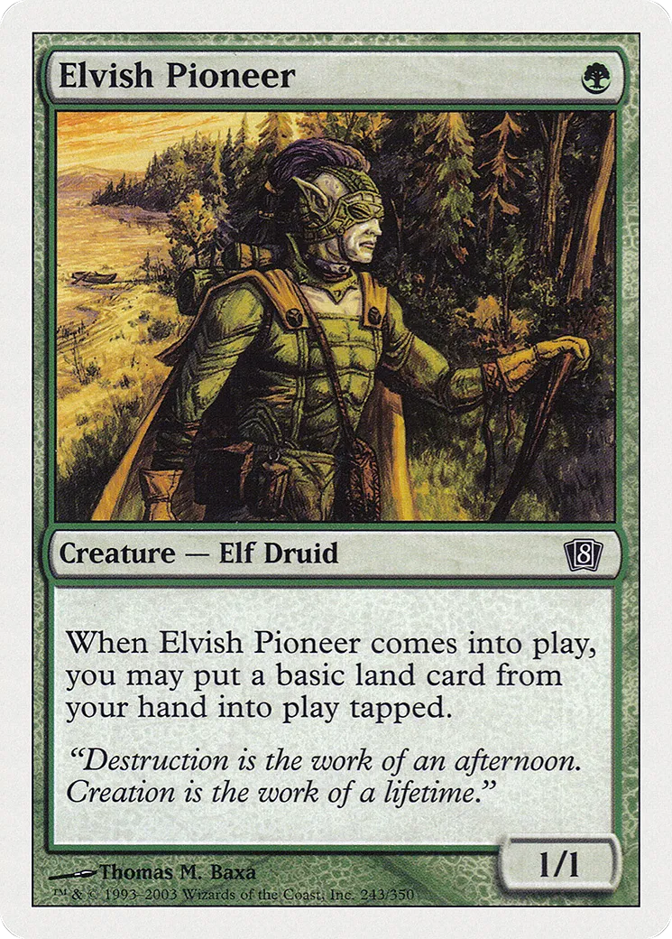 Pionnier elfe — Eighth Edition — Magic: The Gathering