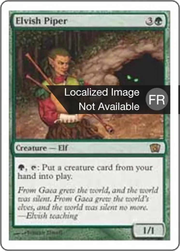 Joueuse de flûte elfe — Eighth Edition — Magic: The Gathering