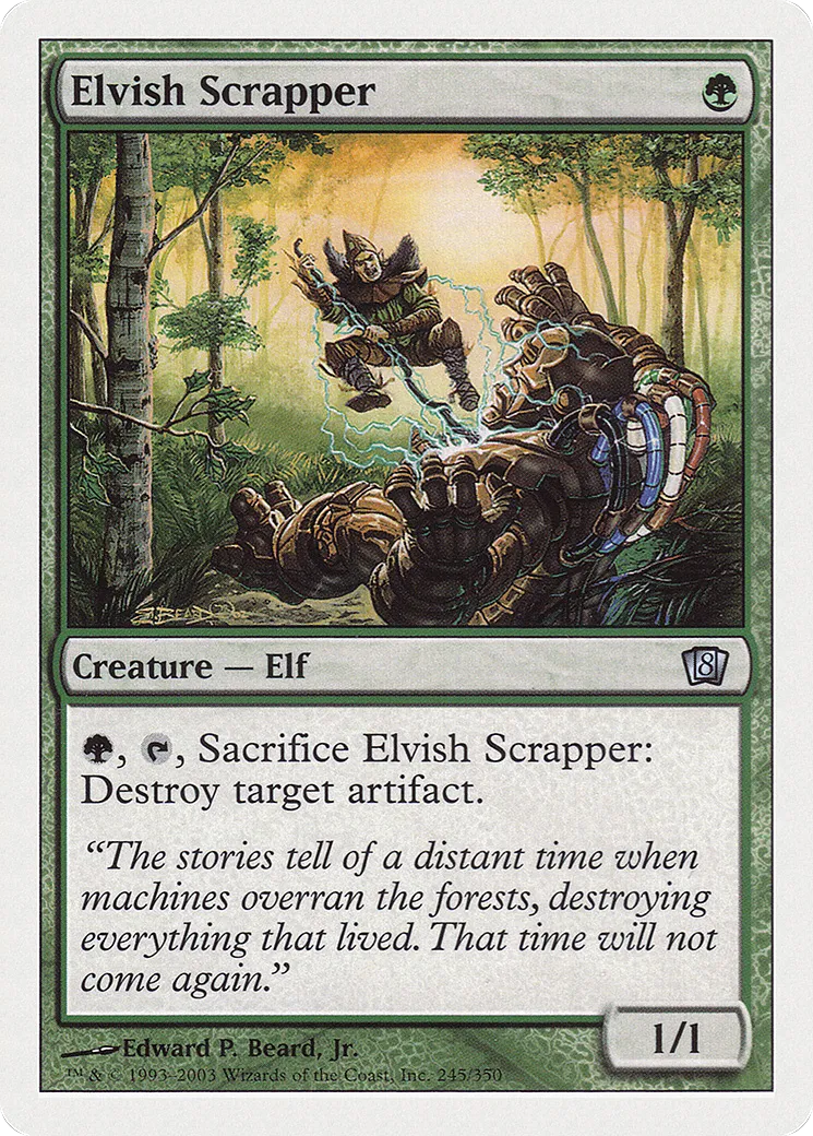 Ferrailleur elfe — Eighth Edition — Magic: The Gathering
