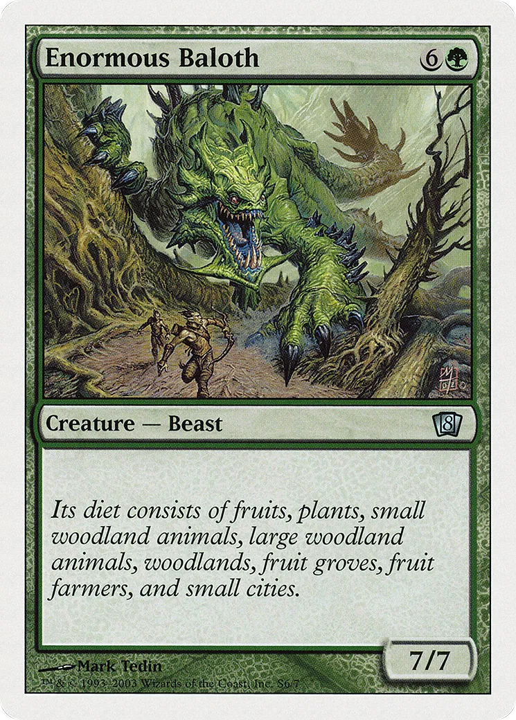 Enormous Baloth — Eighth Edition — Magic: The Gathering