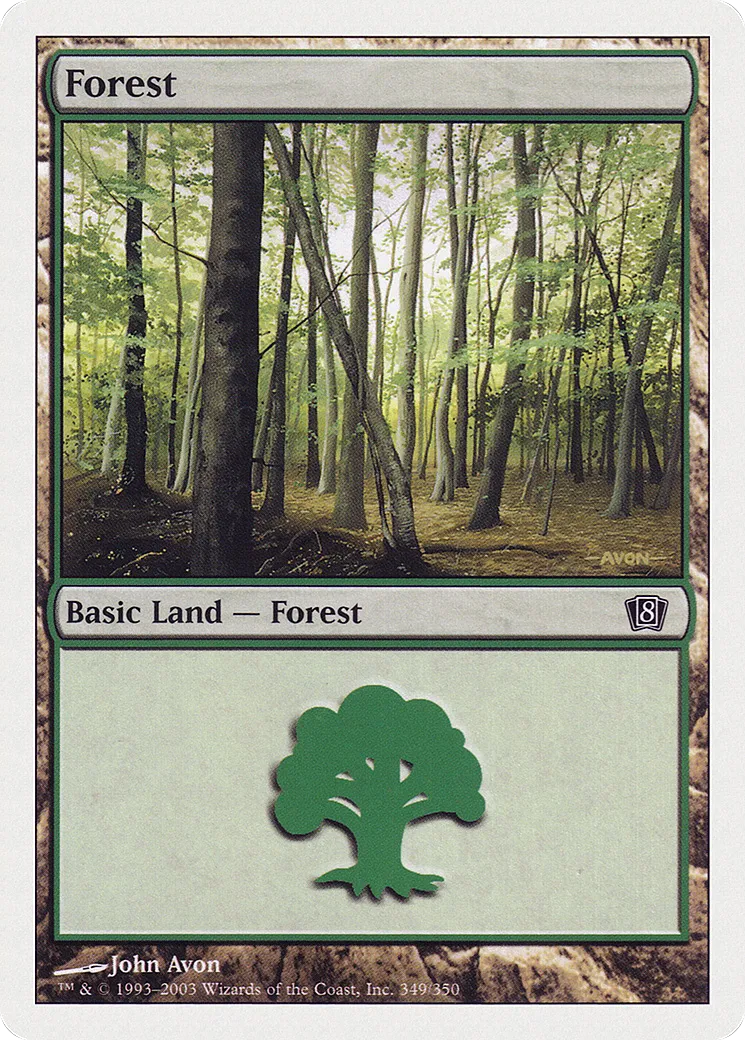 Forêt — Eighth Edition — Magic: The Gathering