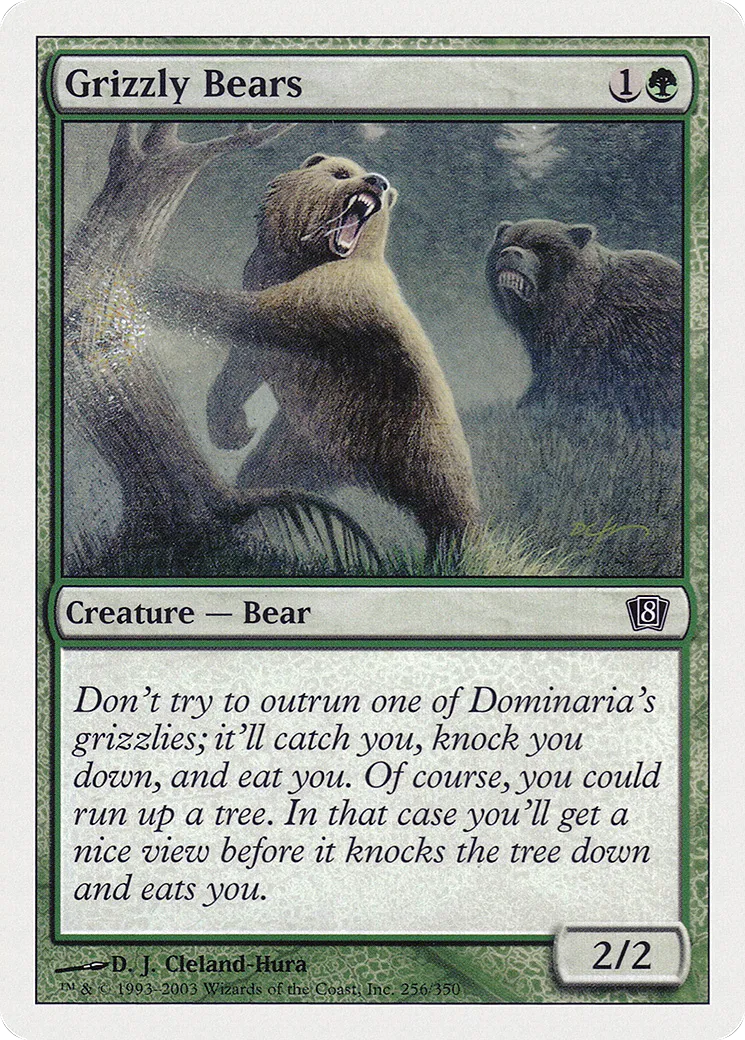 Grizzly Bears — Eighth Edition — Magic: The Gathering