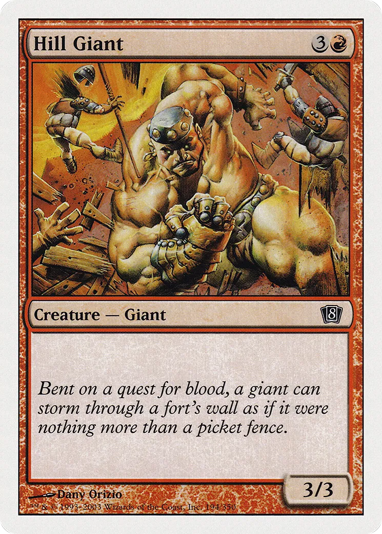 Géant des collines — Eighth Edition — Magic: The Gathering