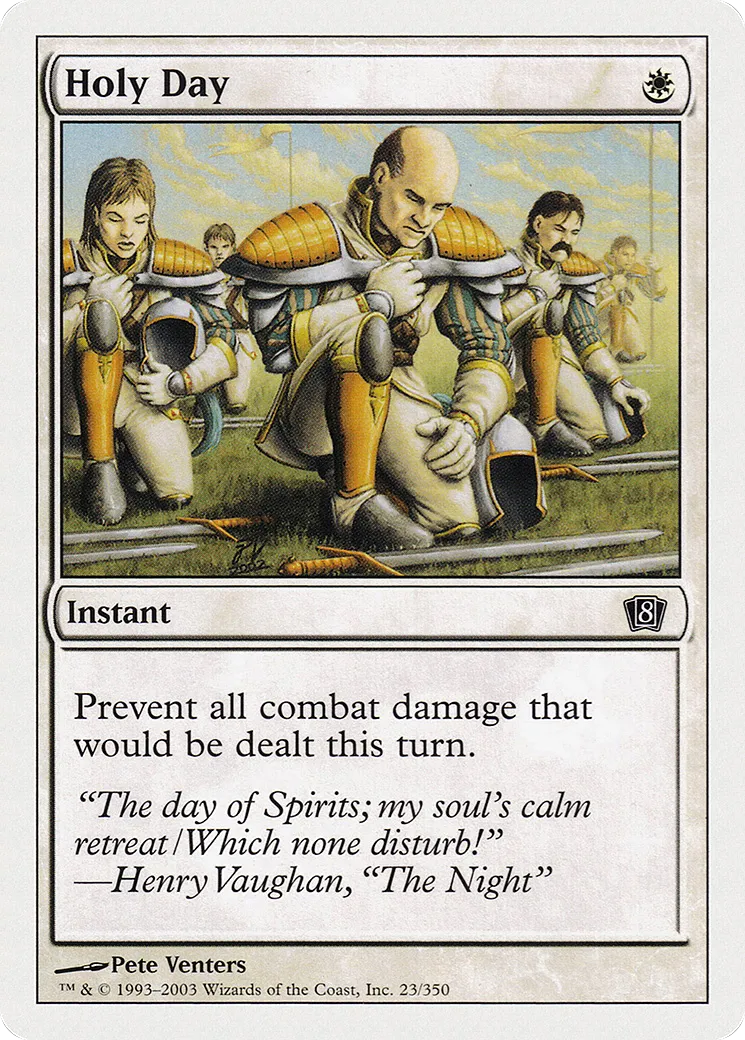 Holy Day — Eighth Edition — Magic: The Gathering