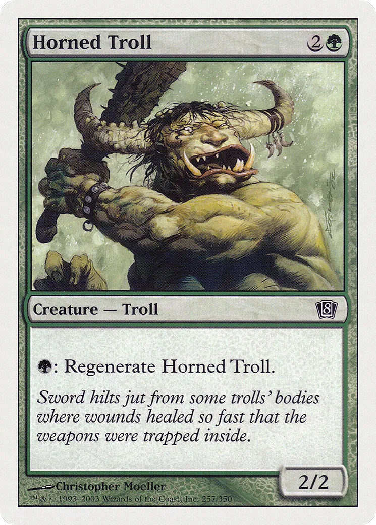 Troll cornu — Eighth Edition — Magic: The Gathering