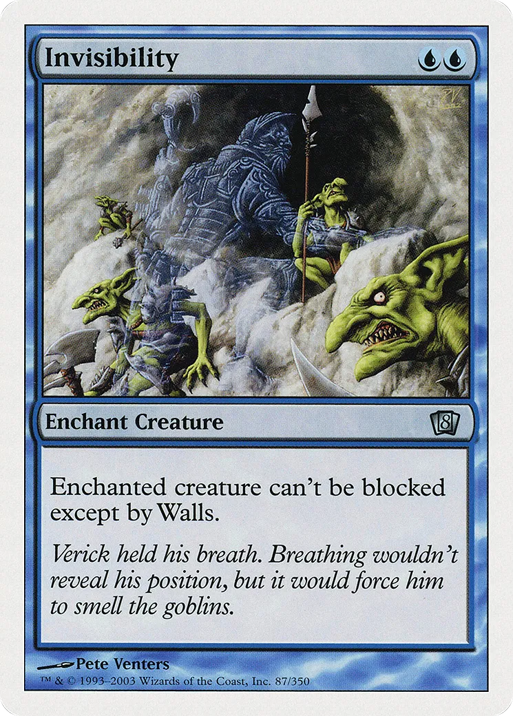 Invisibility — Eighth Edition — Magic: The Gathering
