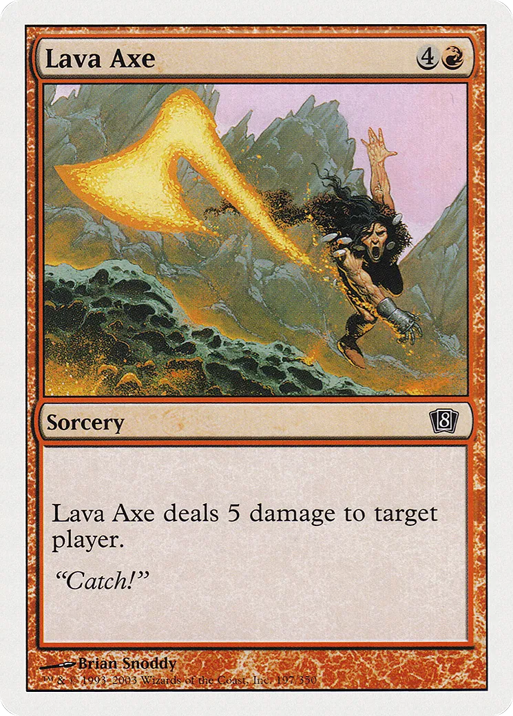 Lava Axe — Eighth Edition — Magic: The Gathering