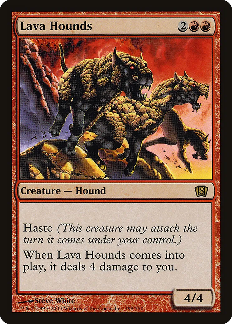 Lava Hounds — Eighth Edition — Magic: The Gathering